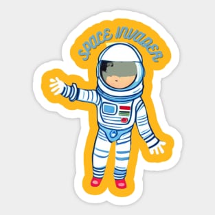 The life in space Sticker